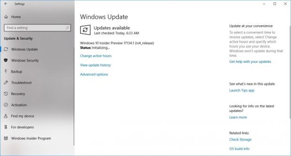 Windows 10四月更新正式版有望5月9日推送：17134？