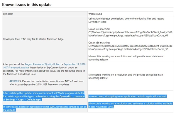 微软官方确认Windows 10 2018版新Bug：文件关联错误