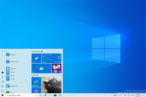 Windows 10 19H1新版18282发布：新增亮色主题、优化截图/打印功能