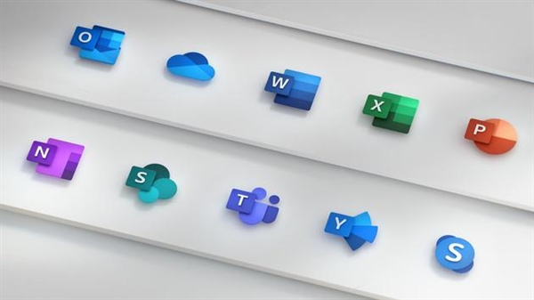 微软Office图标更新：看起来如此现代、简约