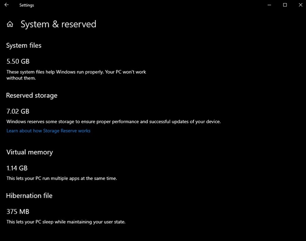 Windows 10 19H1加入预留空间功能：划走7GB硬盘用于部署更新