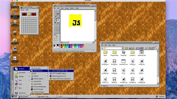 Windows 95模拟APP更新2.0版：加入《毁灭战士》《德军总部3D》
