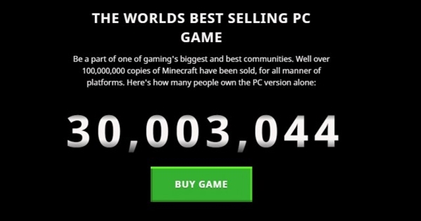 真耐玩 《我的世界》PC版销量超3000万