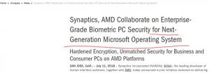 新思/AMD意外曝光微软下一代操作系统