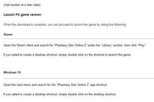 《梦幻之星Online 2》或将登陆steam平台