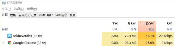 Win10系统下baidunetdisk进程占用磁盘100%如何解决？