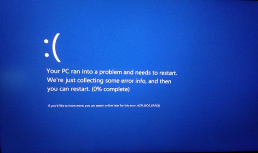 your pc ran into a problem and needs