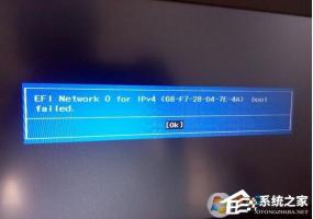 Win10无法启动报错“EFI Netword 0 for ipv4 boot failed”如何办？